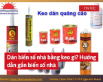 Dán biển số nhà bằng keo gì? Hướng dẫn gắn biển số nhà
