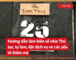Hướng dẫn làm biển số nhà: Thủ tục, tự làm, đặt dịch vụ và các yếu tố thẩm mỹ