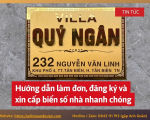 Hướng dẫn làm đơn, đăng ký và xin cấp biển số nhà nhanh chóng