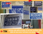 Không gắn biển số nhà có bị phạt không?