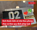 Kích thước biển số nhà theo phong thủy và theo quy định pháp luật