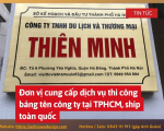 Thi công bảng tên công ty