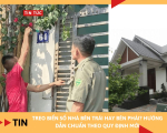 Treo biển số nhà bên trái hay bên phải?