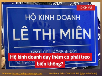 Hộ Kinh Doanh Dạy Thêm Có Phải Treo Biển Không? Giải Đáp Từ Luật Giáo Dục & Quảng Cáo 2026