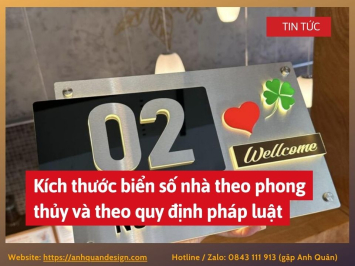 Kích thước biển số nhà theo phong thủy và theo quy định pháp luật