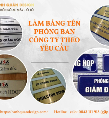 Bảng tên phòng ban công ty