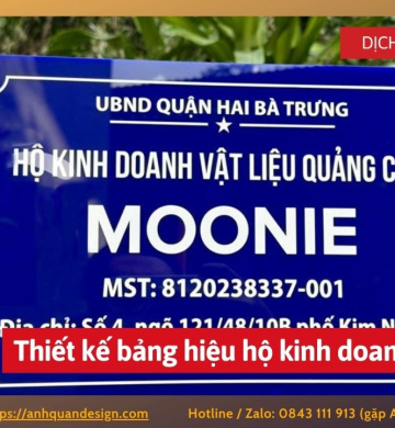 Thiết kế bảng hiệu hộ kinh doanh