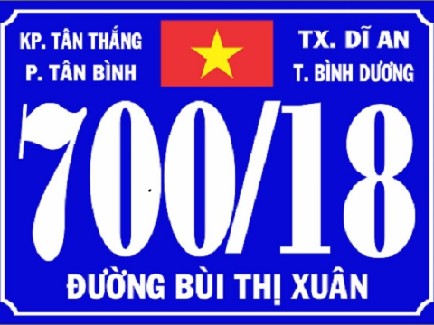 MẪU BIỂN SỐ NHÀ ĐẸP TẠI THUẬN AN - THỦ DẦU MỘT BÌNH DƯƠNG