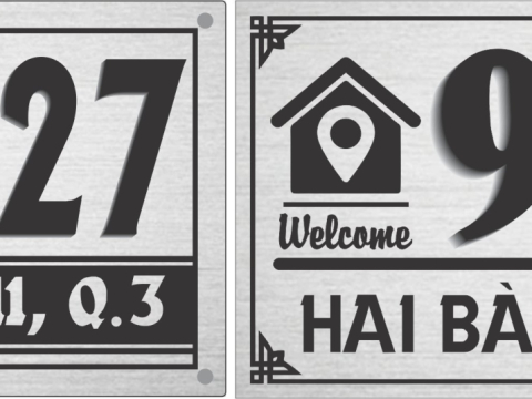 MẪU BIỂN SỐ NHÀ ĐẸP TẠI THUẬN AN - THỦ DẦU MỘT BÌNH DƯƠNG