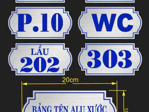 MẪU BIỂN SỐ NHÀ ĐẸP TẠI THUẬN AN - THỦ DẦU MỘT BÌNH DƯƠNG