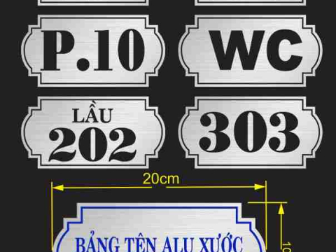 MẪU BIỂN SỐ NHÀ ĐẸP TẠI THUẬN AN - THỦ DẦU MỘT BÌNH DƯƠNG