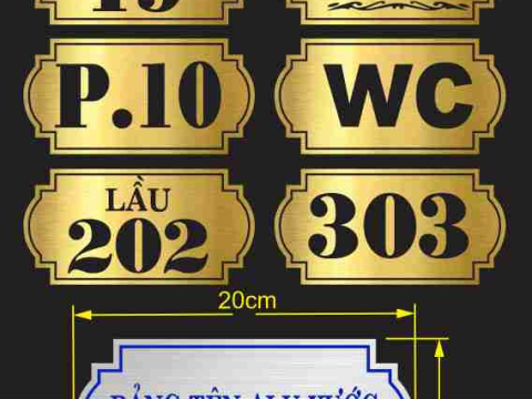 MẪU BIỂN SỐ NHÀ ĐẸP TẠI THUẬN AN - THỦ DẦU MỘT BÌNH DƯƠNG
