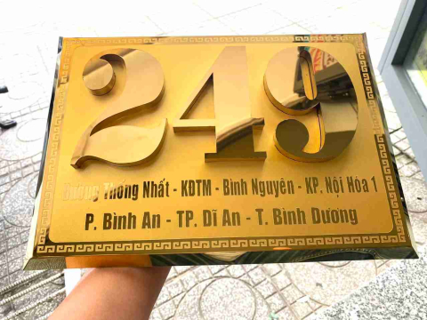 MẪU BIỂN SỐ NHÀ ĐẸP TẠI THUẬN AN - THỦ DẦU MỘT BÌNH DƯƠNG