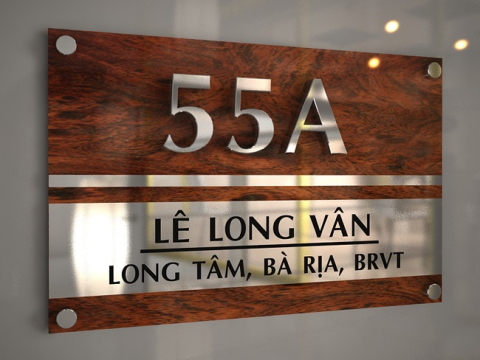 THIẾT KẾ THI CÔNG BẢNG SỐ NHÀ TẠI BÌNH DƯƠNG