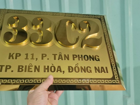 THIẾT KẾ THI CÔNG BẢNG SỐ NHÀ TẠI BÌNH DƯƠNG