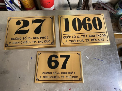 MẪU BIỂN SỐ NHÀ ĐẸP TẠI THUẬN AN - THỦ DẦU MỘT BÌNH DƯƠNG