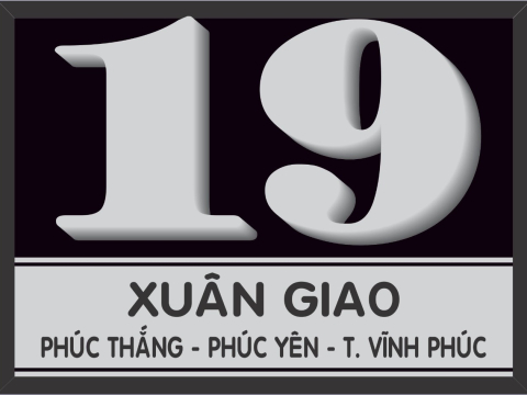 THIẾT KẾ THI CÔNG BẢNG SỐ NHÀ TẠI BÌNH DƯƠNG