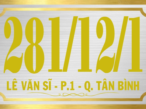 MẪU BIỂN SỐ NHÀ ĐẸP TẠI THUẬN AN - THỦ DẦU MỘT BÌNH DƯƠNG