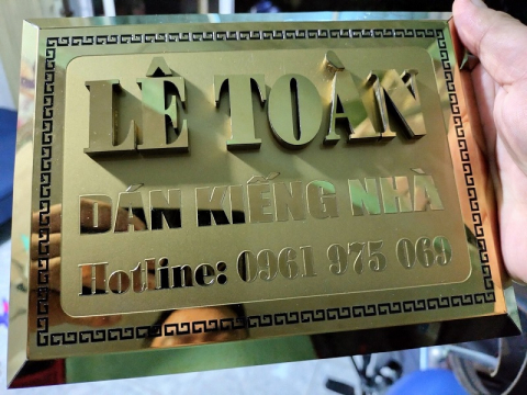 THIẾT KẾ THI CÔNG BẢNG SỐ NHÀ TẠI BÌNH DƯƠNG