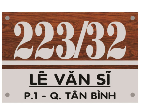 MẪU BIỂN SỐ NHÀ ĐẸP TẠI THUẬN AN - THỦ DẦU MỘT BÌNH DƯƠNG