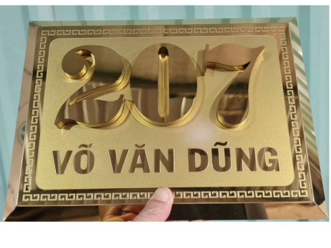 THIẾT KẾ THI CÔNG BẢNG SỐ NHÀ TẠI BÌNH DƯƠNG