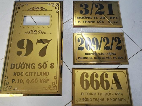 THIẾT KẾ THI CÔNG BẢNG SỐ NHÀ TẠI BÌNH DƯƠNG