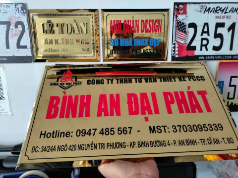 MẪU BIỂN SỐ NHÀ ĐẸP TẠI THUẬN AN - THỦ DẦU MỘT BÌNH DƯƠNG