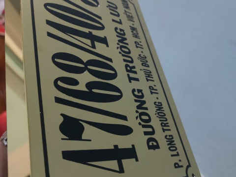 THIẾT KẾ THI CÔNG BẢNG SỐ NHÀ TẠI BÌNH DƯƠNG