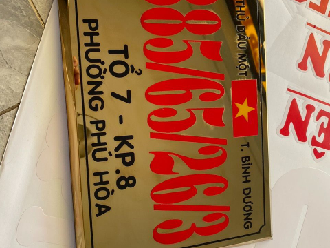 MẪU BIỂN SỐ NHÀ ĐẸP TẠI THUẬN AN - THỦ DẦU MỘT BÌNH DƯƠNG