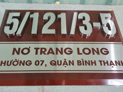 MẪU BIỂN SỐ NHÀ ĐẸP TẠI THUẬN AN - THỦ DẦU MỘT BÌNH DƯƠNG