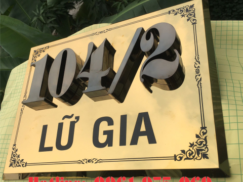 MẪU BIỂN SỐ NHÀ ĐẸP TẠI THUẬN AN - THỦ DẦU MỘT BÌNH DƯƠNG