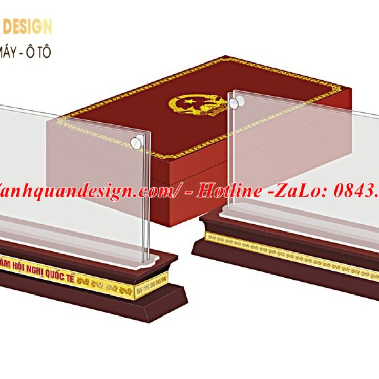 Bảng chức danh để bàn mica