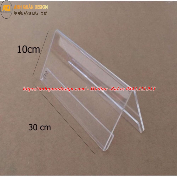 Bảng chức danh mica để bàn 2 mặt