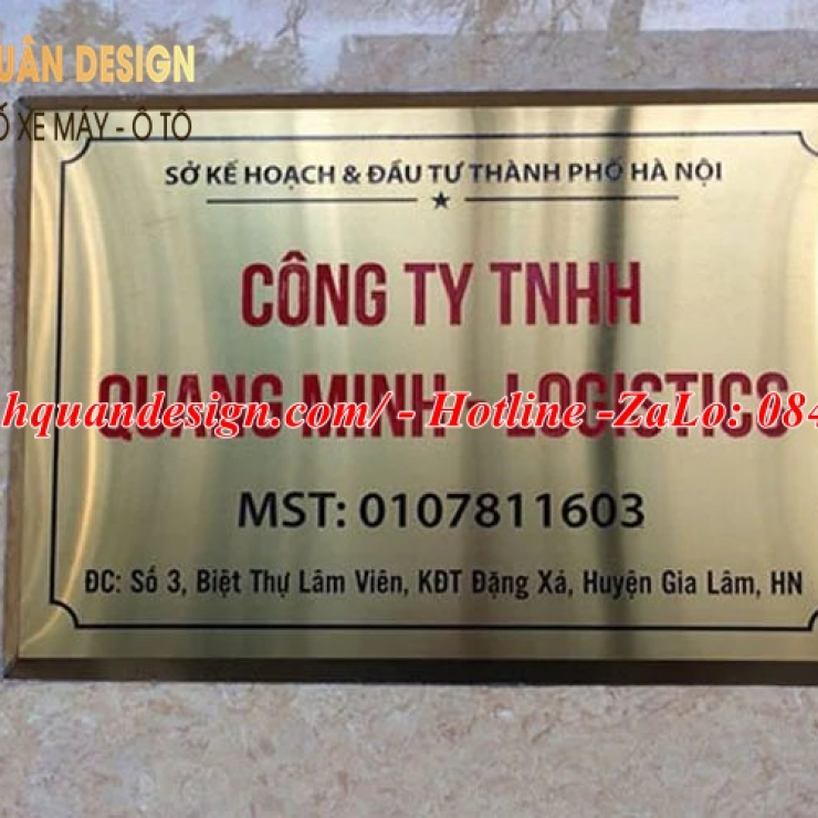 Biển Bảng Hiệu Tên Công Ty