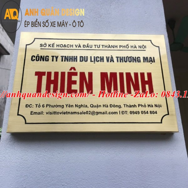 Biển Bảng Hiệu Tên Công Ty