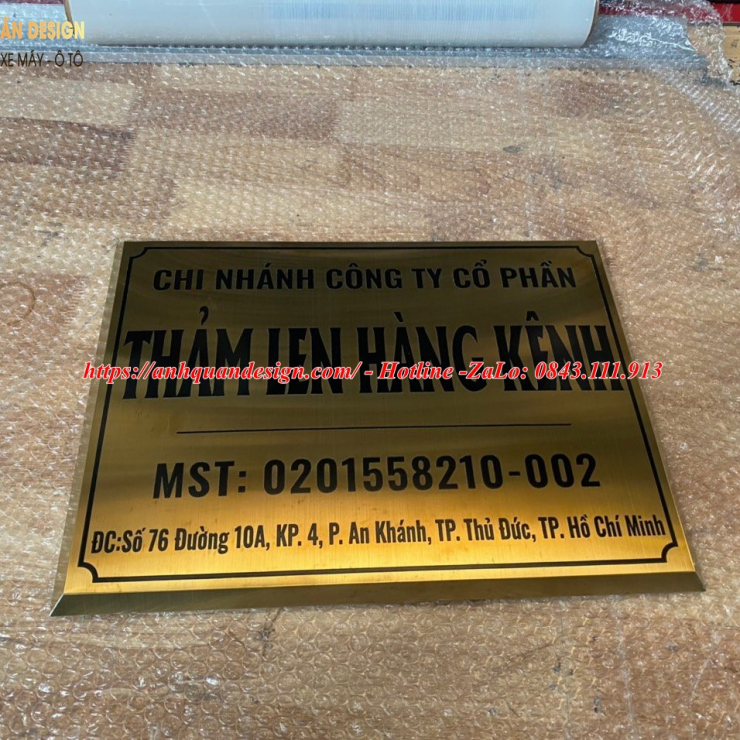 Biển Bảng Hiệu Tên Công Ty