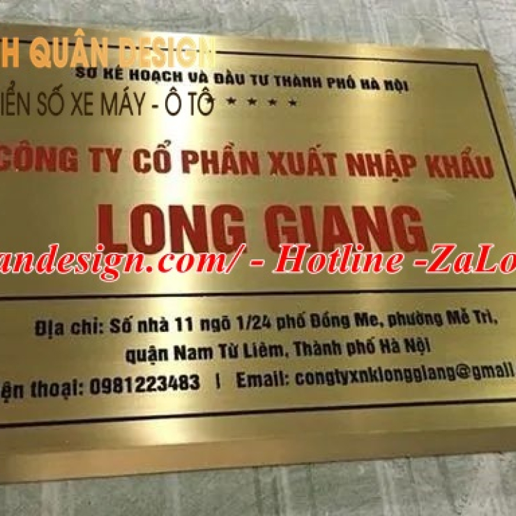 Biển Bảng Hiệu Tên Công Ty