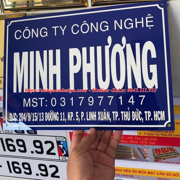 Biển Bảng Hiệu Tên Công Ty