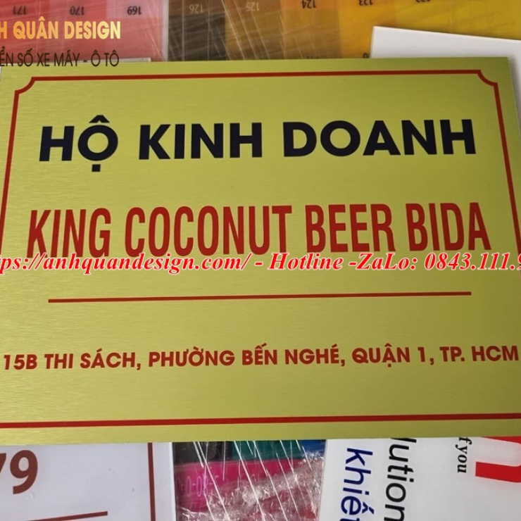 Bảng mica tên công ty