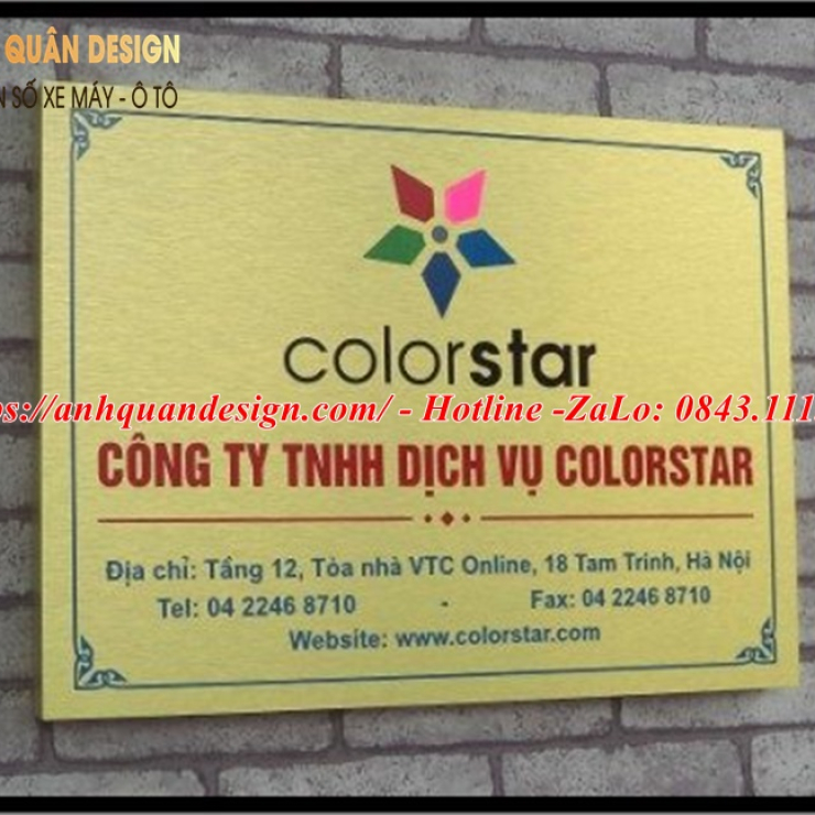 Bảng mica tên công ty