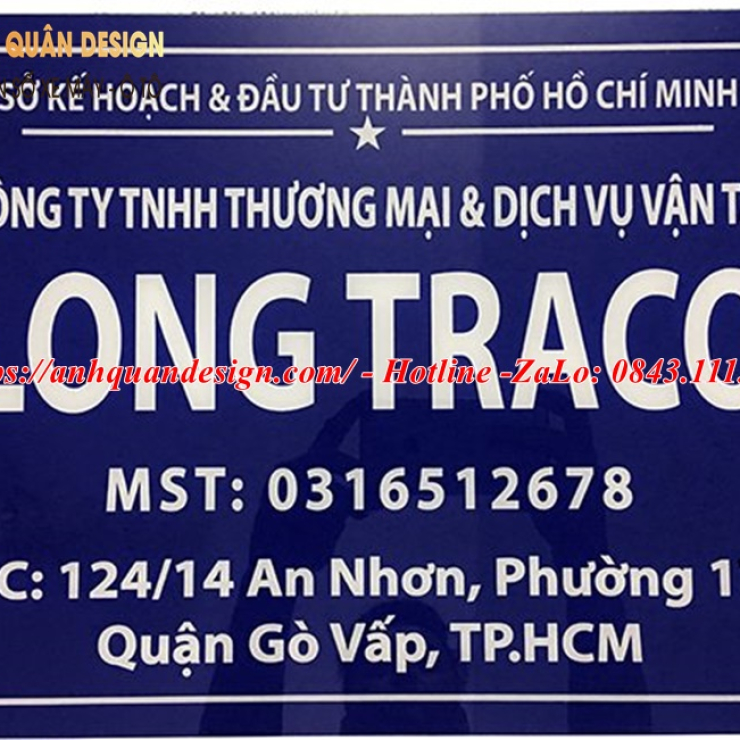 Bảng mica tên công ty