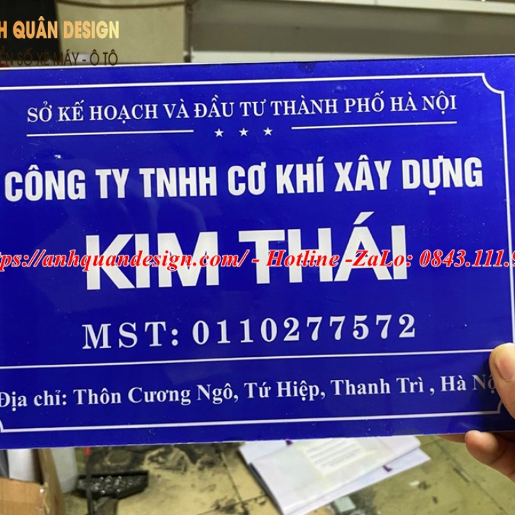Bảng mica tên công ty