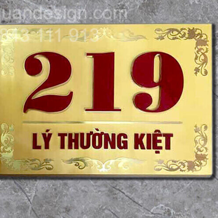 Biển Số Nhà Bằng Đồng