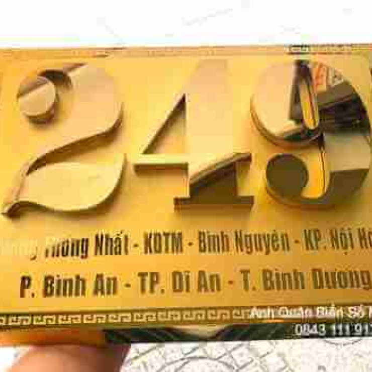 Làm Biến Số Nhà Tại Bàu Bàng Bình Dương