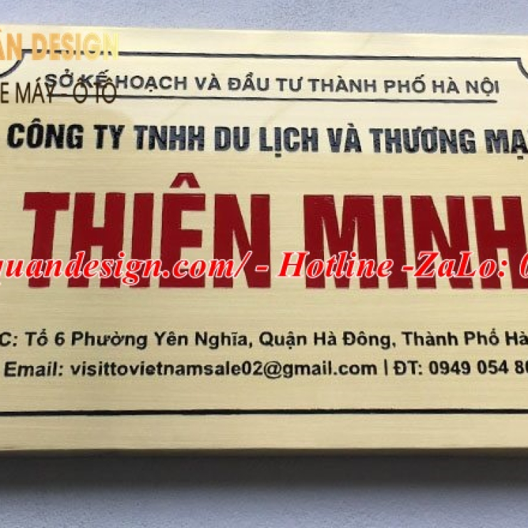 Bảng tên công ty alu