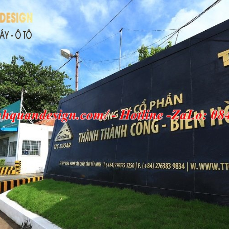Bảng tên công ty bằng đá