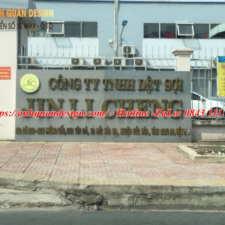 Bảng tên công ty bằng đá