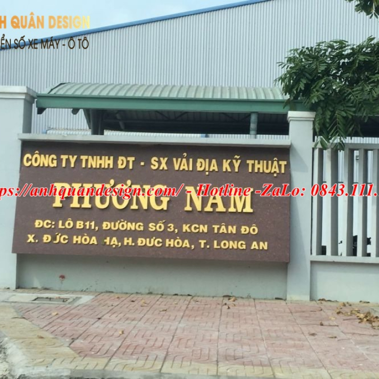 Bảng tên công ty bằng đá
