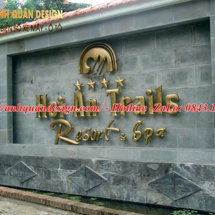 Bảng tên công ty bằng đá