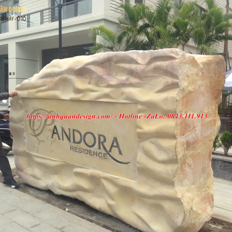 Bảng tên công ty bằng đá